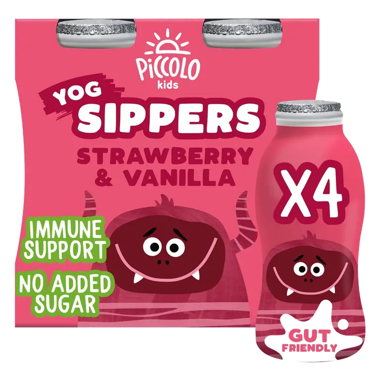 Yoghurt Sippers Strawberry & Vanilla 4 x100g
