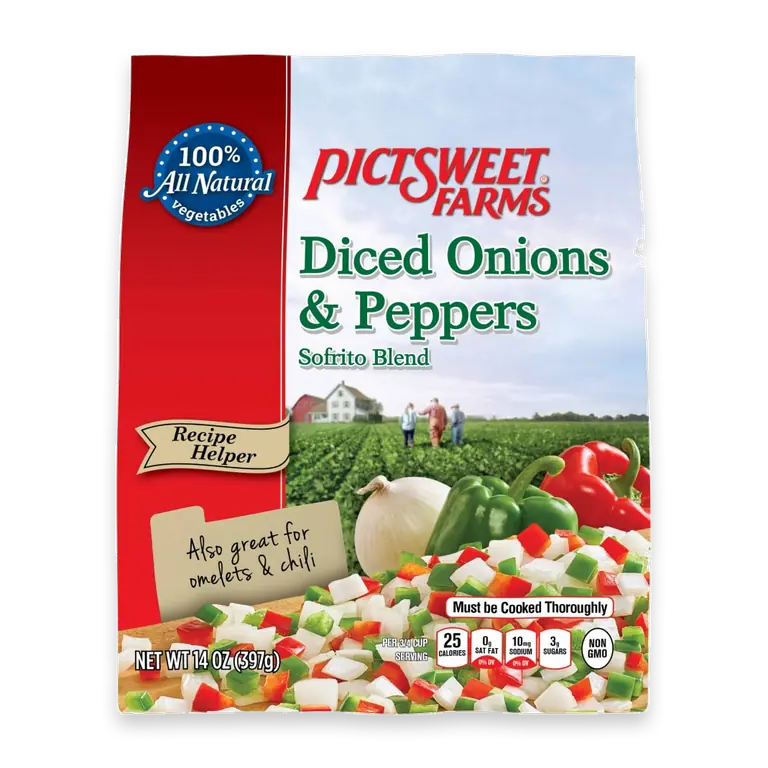 Diced Onions & Peppers