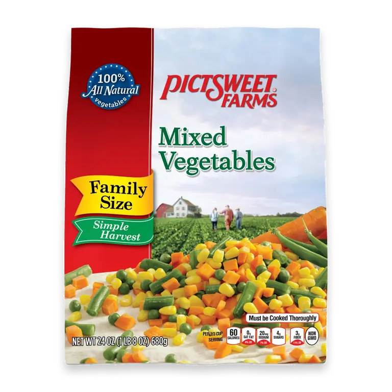 Family Size Frozen Simple Harvest Mixed Vegetables