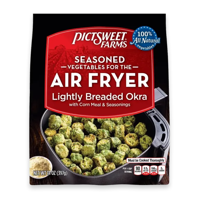 Frozen Lightly Breaded Okra Air Fryer Seasoned Vegetables