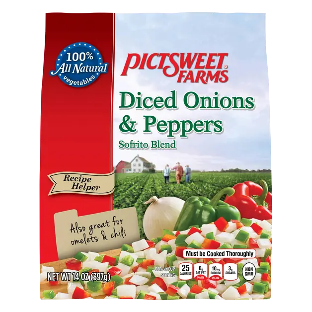 Recipe Helper Diced Onions & Peppers Frozen