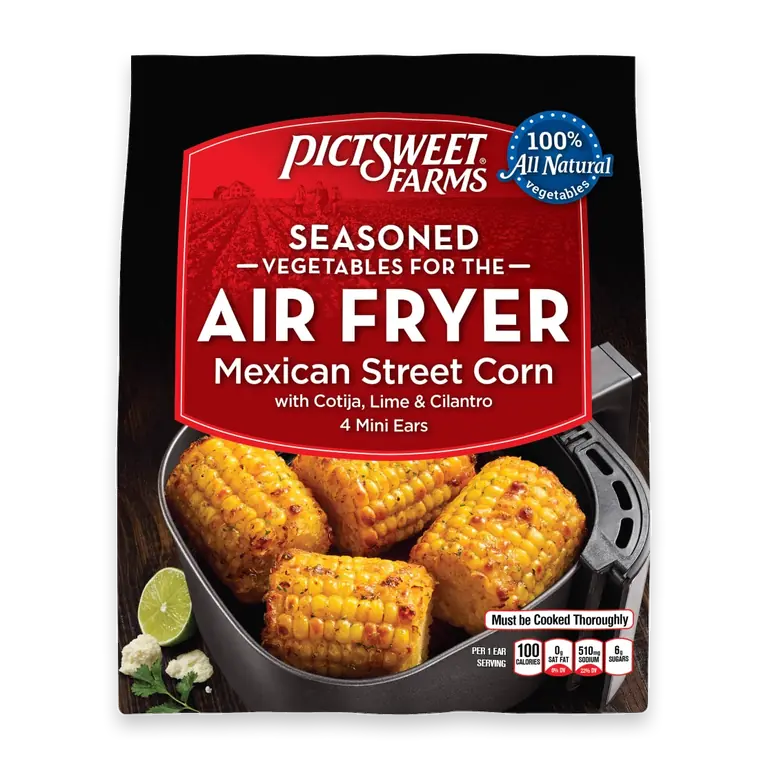 Seasoned Air Fryer Mexican Street Corn