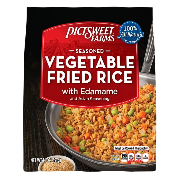 Seasoned Fried Rice with Edamame Frozen