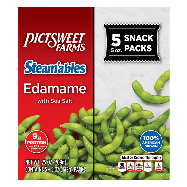 Steam'ables Edamame Snack Packs - 5 ct Frozen