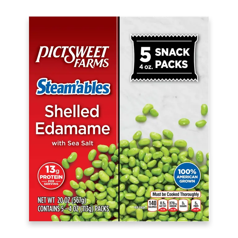 Steam'ables Shelled Edamame with Sea Salt Packs