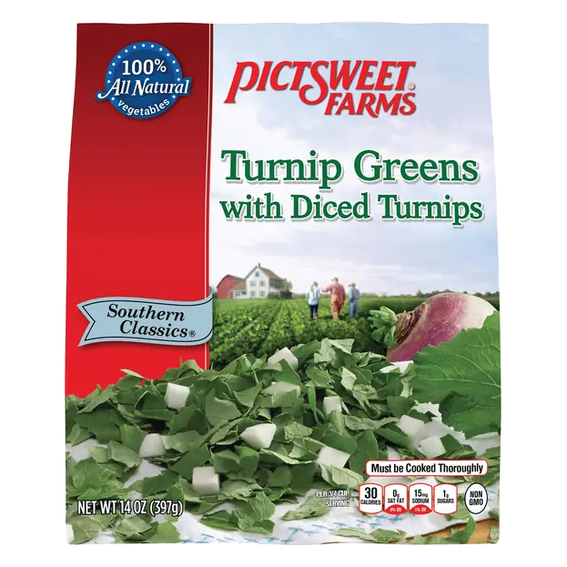 Turnip Greens with Diced Turnips Frozen