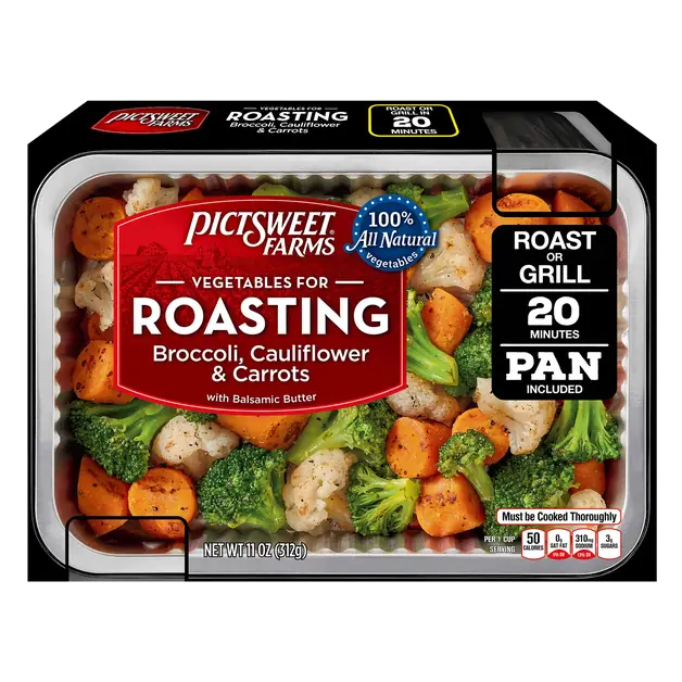 Pictsweet Farms Vegetables for Roasting Broccoli, Cauliflower & Carrots with Balsamic Butter - 11 oz
