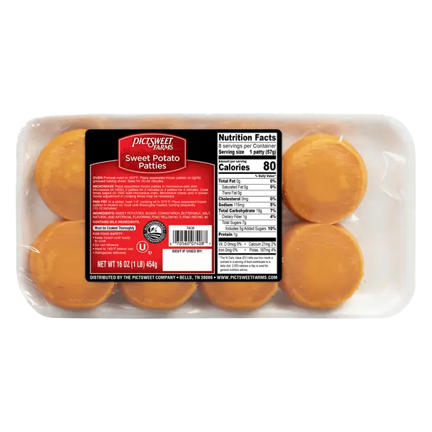Pictsweet Farms Yam Patties - 16 oz