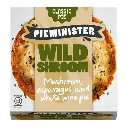 Wild Shroom Pie with Mushroom, Asparagus & Cream