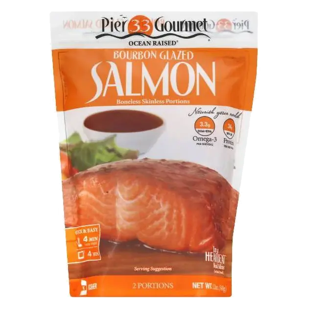 Pier 33 Gourmet Bourbon Salmon - Frozen - 12oz