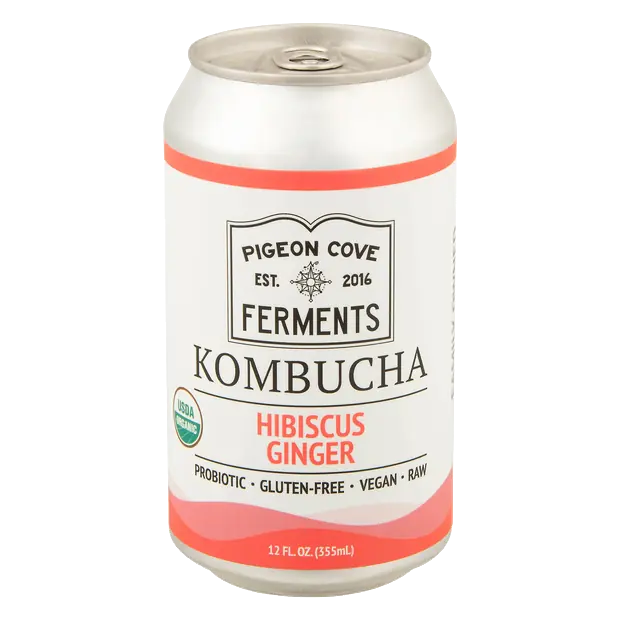 Organic Hibiscus Ginger Kombucha