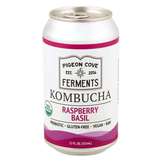 Organic Raspberry Basil Kombucha