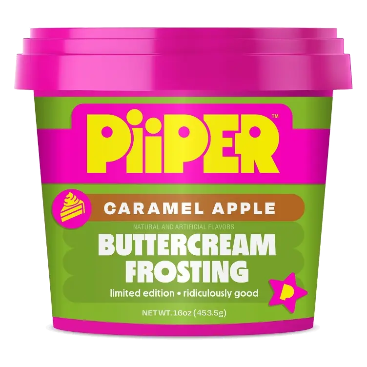 Piiper Caramel Apple Buttercream Frosting, 16oz