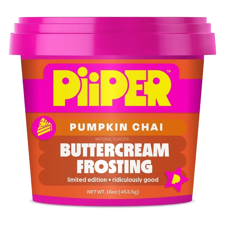 Piiper Pumpkin Chai Buttercream Frosting, 16oz