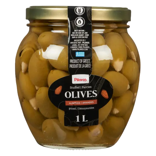 Green Olives With Almonds 1 L