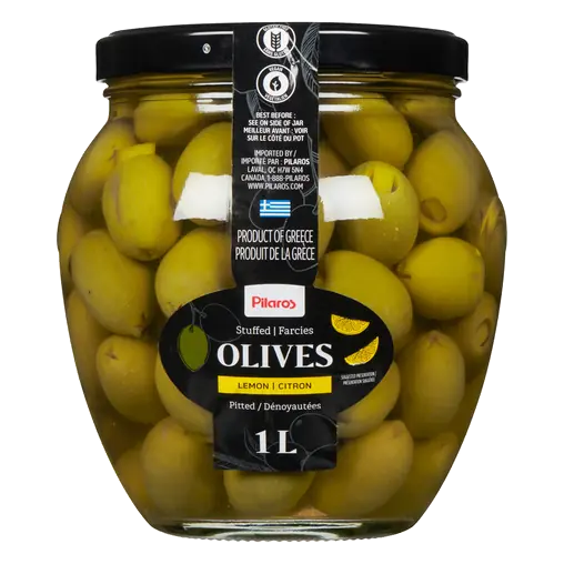 Green Olives With Lemon Peel 1 L