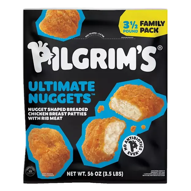 Fully Cooked Ultimate Nuggets Nugget Shaped Breaded Chick Breast Patties With Rib Meat