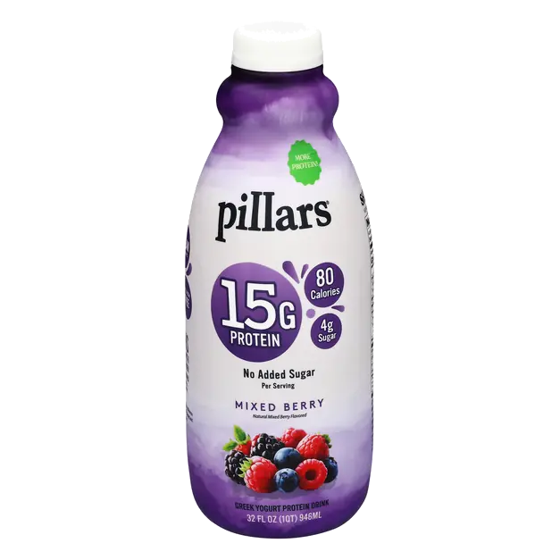 No Added Sugar Mixed Berry Drinkable Greek Yogurt