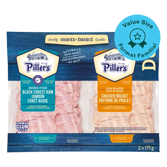 Black Forest Ham & Chicken Shaved Deli Meat Duo Club Size 350 g