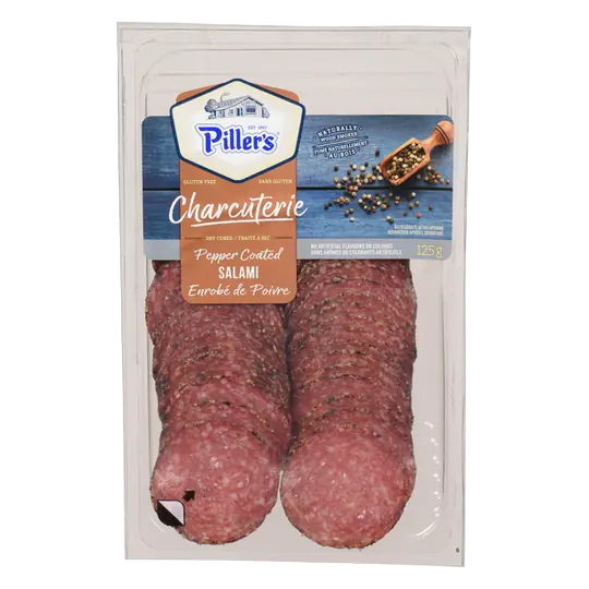 Piller's Charcuterie Salami Pepper Coated 125 g