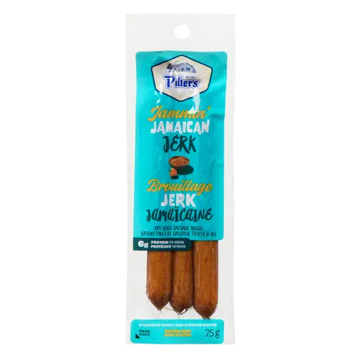 Piller's Dry Cured Sausage Snacks Jammin' Jamaican Jerk 75 g