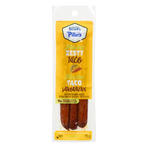 Piller's Dry Cured Sausage Snacks Mucho Zesty Taco 75 g