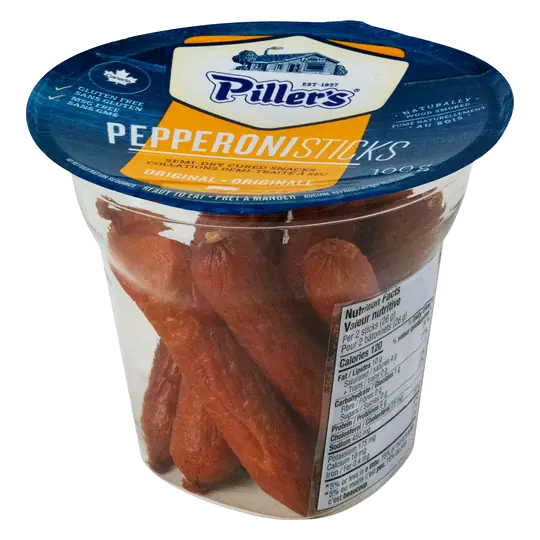 Piller's Gluten-Free Pepperoni Snack Cup Original 100 g
