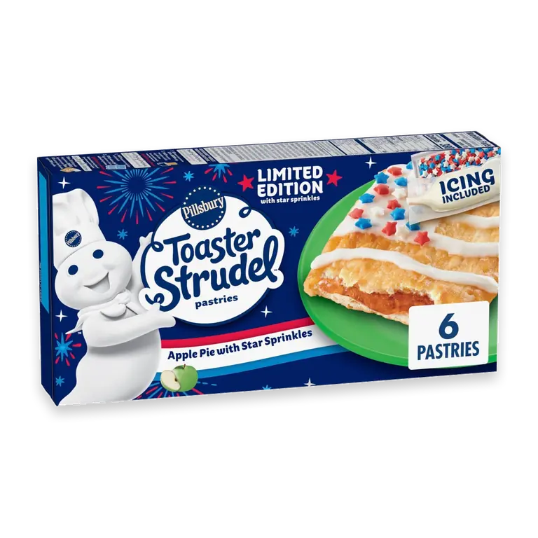 Apple with Sprinkles Toaster Strudel Pastries