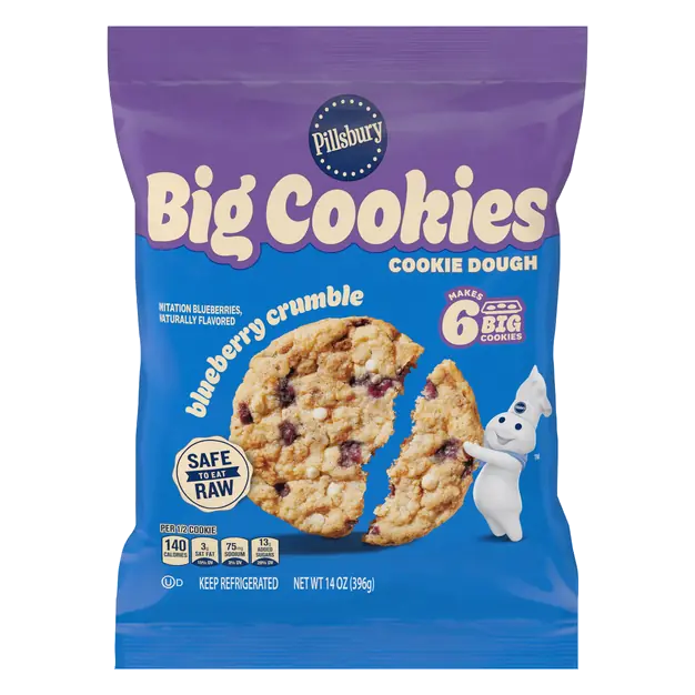 Big Cookies Blueberry Crumble Cookie Dough