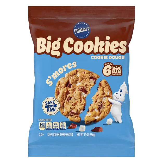 Big Cookies S'mores Cookie Dough - 6 ct