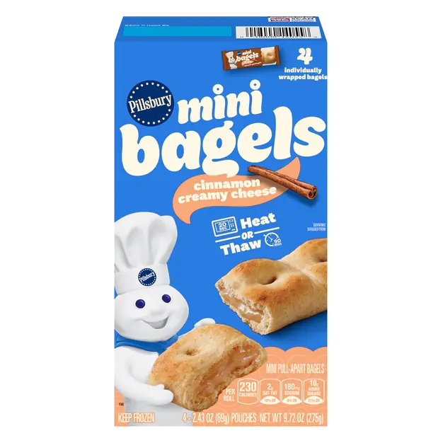 Cinnamon Creamy Cheese Mini Pull-Apart Bagels - 4 ct Frozen