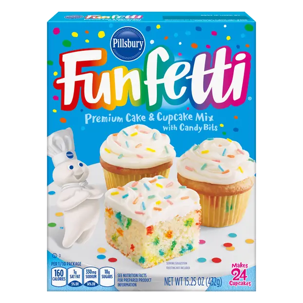 Funfetti Cake & Cupcake Mix with Candy Bits