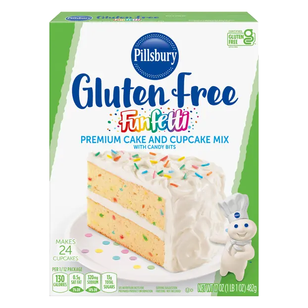 Gluten Free Funfetti Premium Cake & Cupcake Mix with Candy Bits
