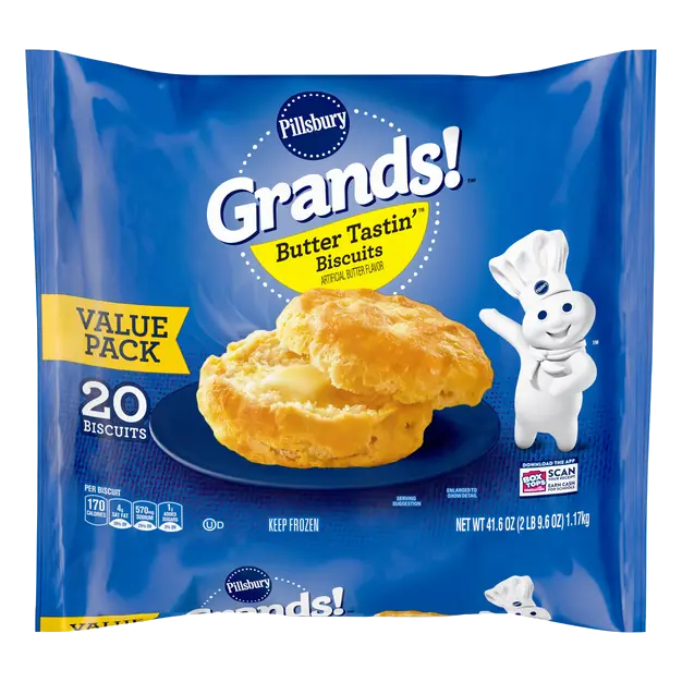 Butter Tastin' Biscuits Value Pack - 20 ct Frozen