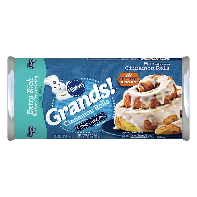 Cinnamon Rolls with Extra Rich Butter Cream Icing - 5 ct