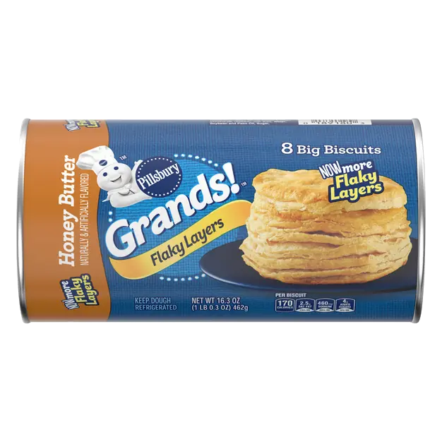 Flaky Layers Honey Butter Biscuits - 8 ct
