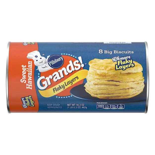 Flaky Layers Sweet Hawaiian Biscuits - 8 ct
