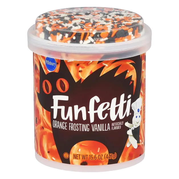 Halloween Funfetti Orange Vanilla Frosting