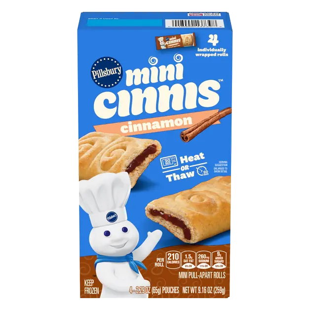 Mini Cinnis Cinnamon Pull-Apart Rolls - 4 ct Frozen