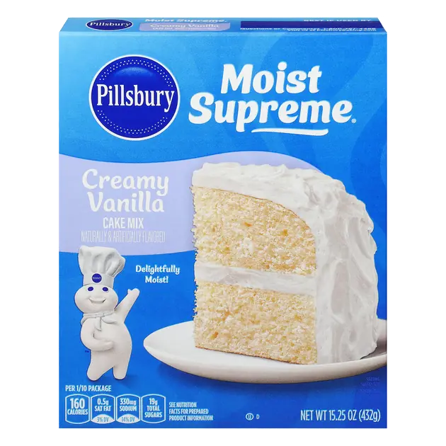 Pillsbury Moist Supreme Creamy Vanilla Cake Mix 15.25 oz