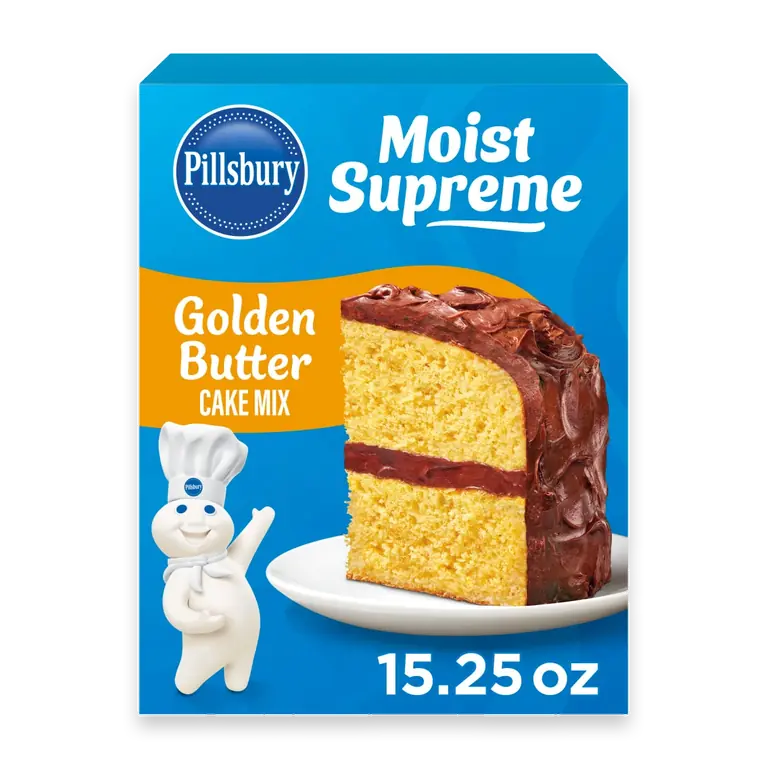 Moist Supreme Golden Butter Cake Mix, 15.25 oz Box
