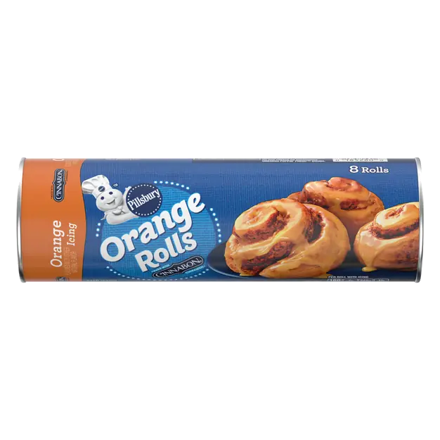 Orange Rolls with Icing - 8 ct