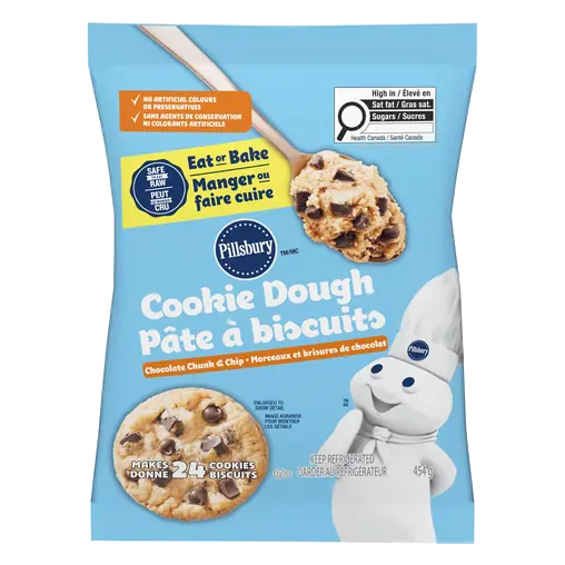 Cookie Dough Chocolate Chunk & Chip 24 Cookies 454 g