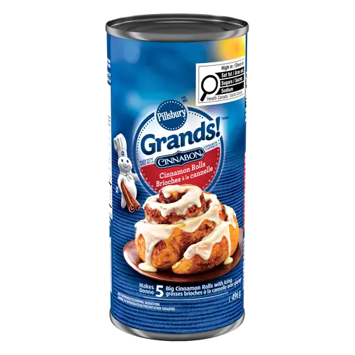Grands! Cinnabon Cinnamon Rolls With Icing 5 Rolls 496 g