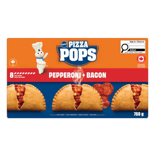 Pizza Pops Frozen Pizza Snacks Pepperoni And Bacon 760 g