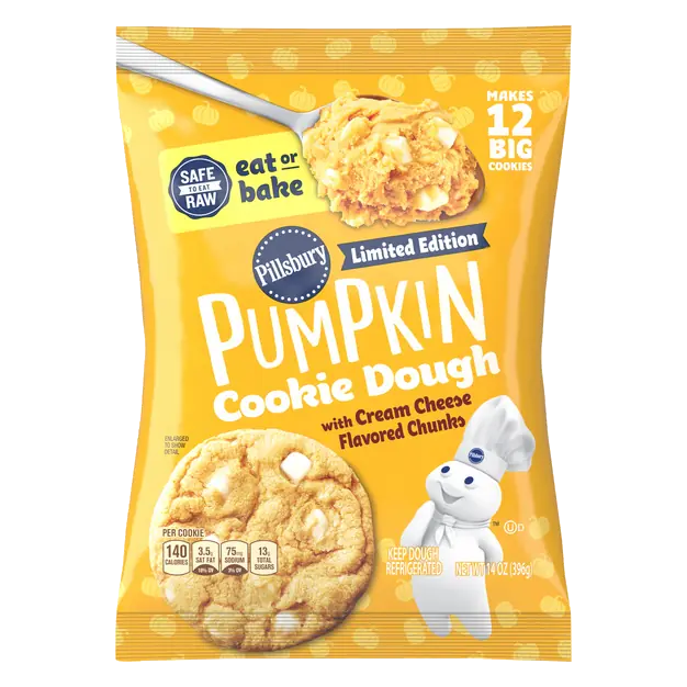 Pumpkin Cookie Dough with Cream Cheese Chunks - 12 ct