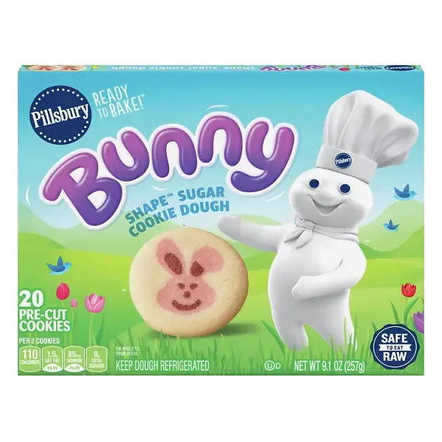 Ready to Bake! Bunny Shape Sugar Cookie Dough