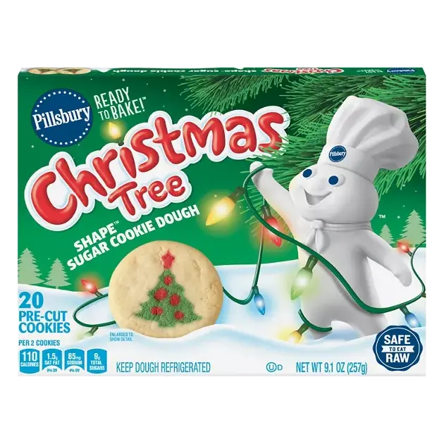 Ready to Bake! Christmas Tree Shape Cookie Dough