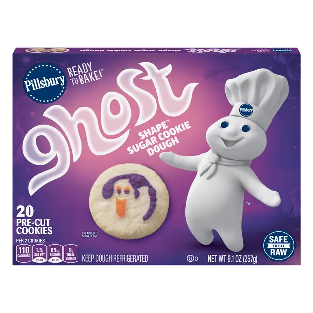 Ready to Bake! Ghost Shape Sugar Cookie Dough