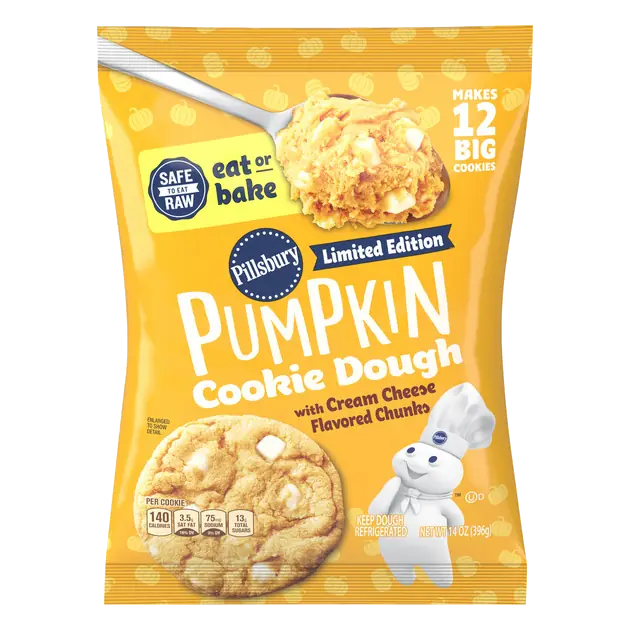 Ready To Bake! Pumpkin Cookies with Cream Cheese Chips
